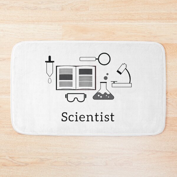 Item preview, Scientist Icons Black and White designed and sold by MariOyama.