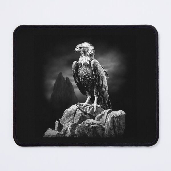 Item preview, Black and White Eagle on Rocky Mountain Wildlife Art designed and sold by inkoutninja.