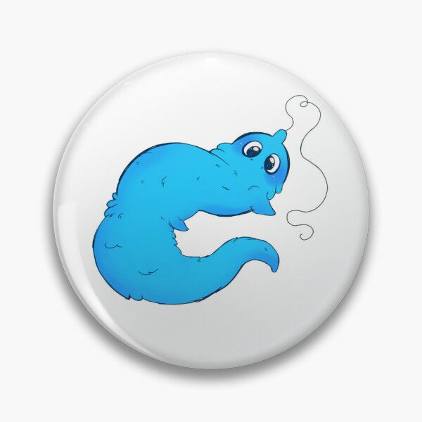 Item preview, Blue worm on a string  designed and sold by butteredOWO.