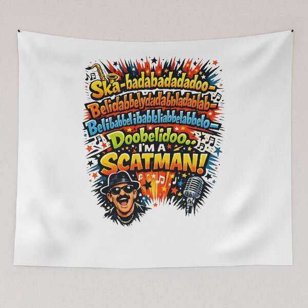 Item preview, I'm A Scatman! Ska-Badabadabadoo Retro Scat Singing Music Design designed and sold by RockyLambda.