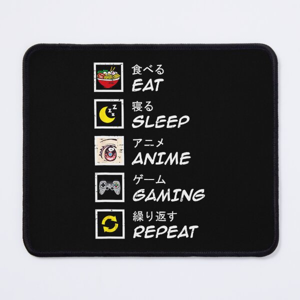 Item preview, Eat Sleep Anime Gaming Repeat Funny Otaku Lifestyle designed and sold by FGTV2021.