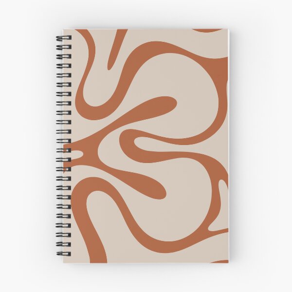 Item preview, Retro Modern Abstract Smooth Contours Pattern in Clay and Putty designed and sold by kierkegaard.
