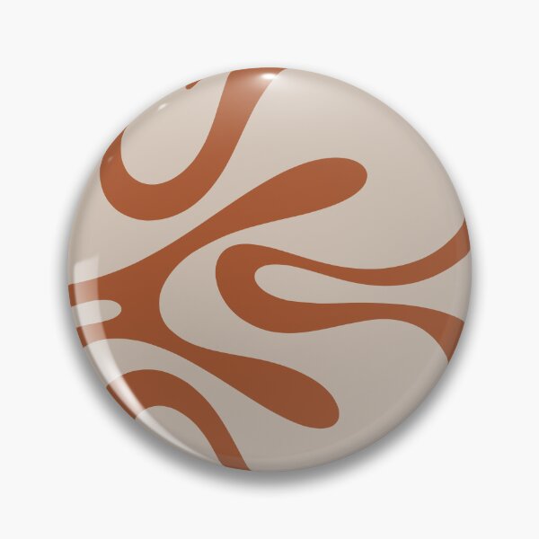 Item preview, Retro Modern Abstract Smooth Contours Pattern in Clay and Putty designed and sold by kierkegaard.
