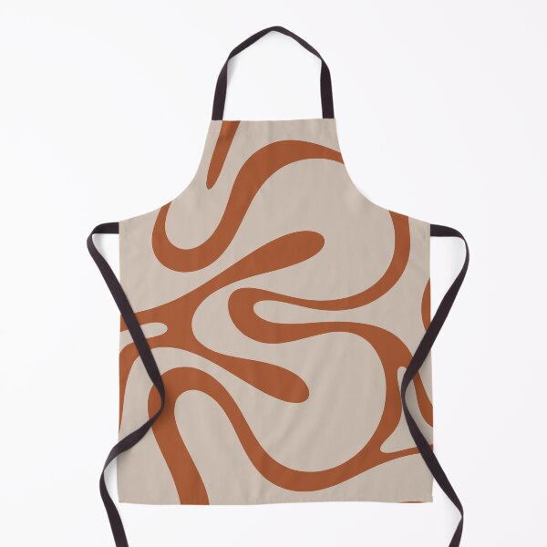 Item preview, Retro Modern Abstract Smooth Contours Pattern in Clay and Putty designed and sold by kierkegaard.