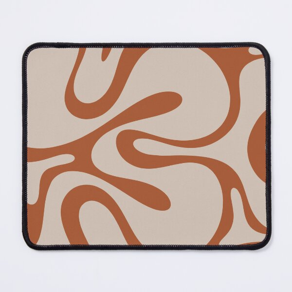 Item preview, Retro Modern Abstract Smooth Contours Pattern in Clay and Putty designed and sold by kierkegaard.
