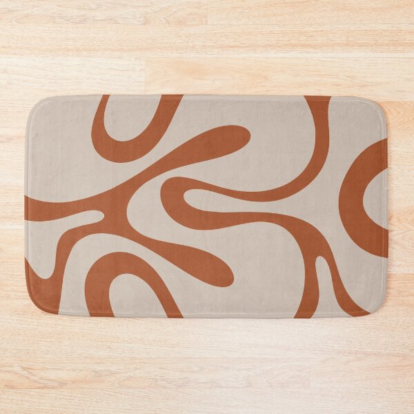 Item preview, Retro Modern Abstract Smooth Contours Pattern in Clay and Putty designed and sold by kierkegaard.