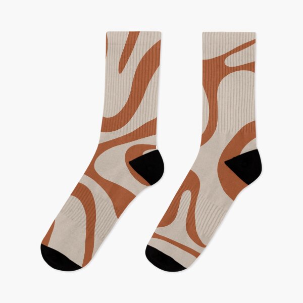 Item preview, Retro Modern Abstract Smooth Contours Pattern in Clay and Putty designed and sold by kierkegaard.