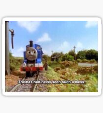 Thomas the Train Meme Sticker