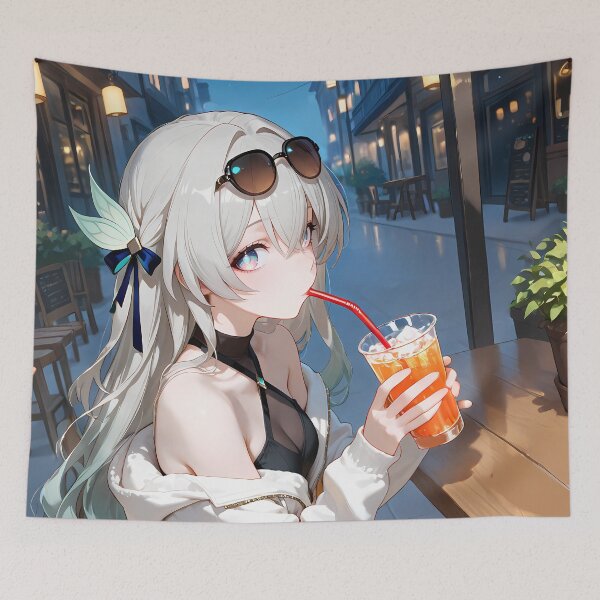 Item preview, Firefly Honkai Star Rail Cafe Evening Mood designed and sold by Spraykart.