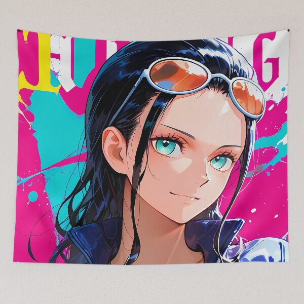 Item preview, Nico Robin One Piece Neon Pop Portrait designed and sold by Spraykart.