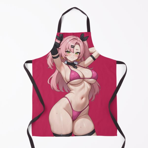Item preview, Pink Hair Anime Girl Tropical Resort Swimsuit Design designed and sold by Jimakmo.