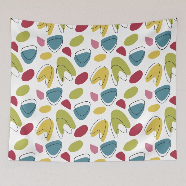 Item preview, Mid Century Blobs Pattern Art Illustration 2 designed and sold by MariOyama.