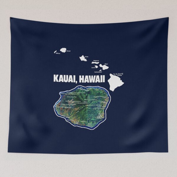 Item preview, Kauai Hawaii With Hawaiian Islands designed and sold by JamesLimborg.