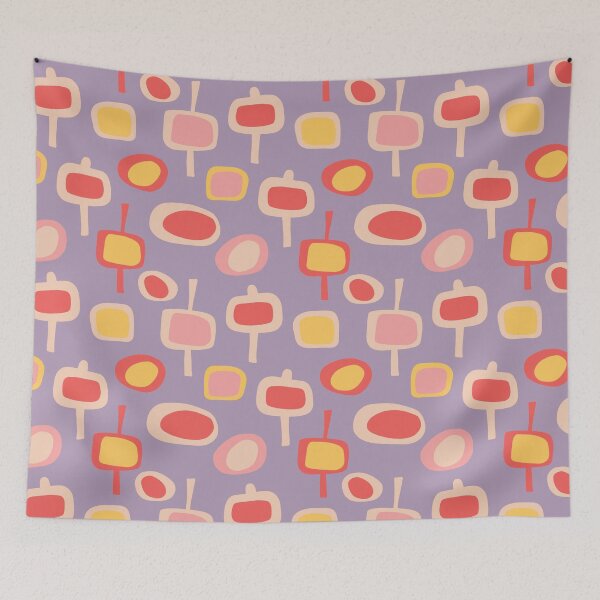 Item preview, Mid Century Blobs Pattern Art Illustration designed and sold by MariOyama.