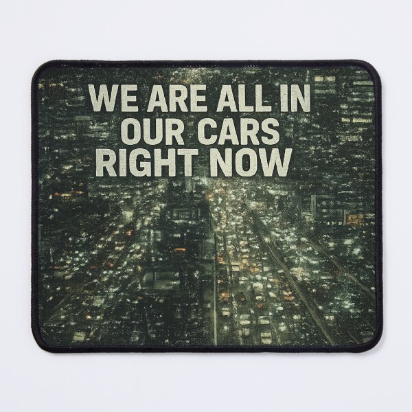 Item preview, WE ARE ALL IN OUR CARS RIGHT NOW Vintage CCTV Traffic Camera Design designed and sold by MindBreakLab.
