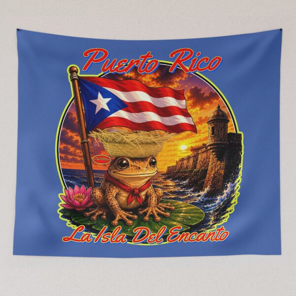 Item preview, Puerto Rico La Isla Del Encanto featuring Coco El Coqui™ designed and sold by DrAtomicThunder.