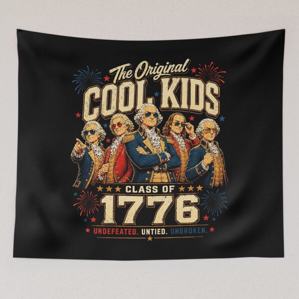 Item preview, The Original Cool Kids Class of 1776 Funny Founding Fathers  designed and sold by elongatedjazz.