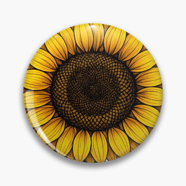 Item preview, Sunflower Single Botanical Golden designed and sold by Byte-shirt.