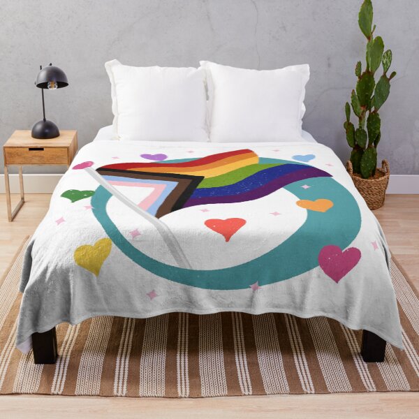 Item preview, Pride Flag Retro Bubble Badge designed and sold by Home Cyn Home.