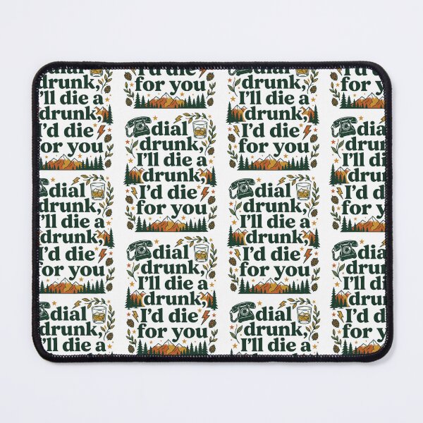 Item preview, I DIAL DRUNK, I’LL DIE A DRUNK, I’D DIE FOR YOU NOAH INSPIRED INDIE-FOLK AESTHETIC T-SHIRT designed and sold by Estte-creative.
