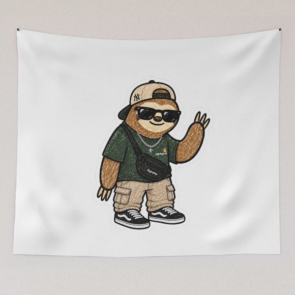 Item preview, cool sloth designed and sold by Emma0015.