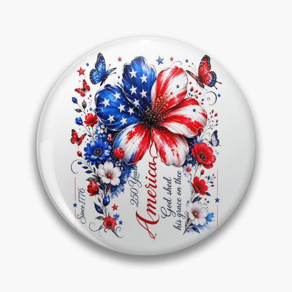 Item preview, God Shed His Grace On Thee 250 Years of America Flower designed and sold by elongatedjazz.