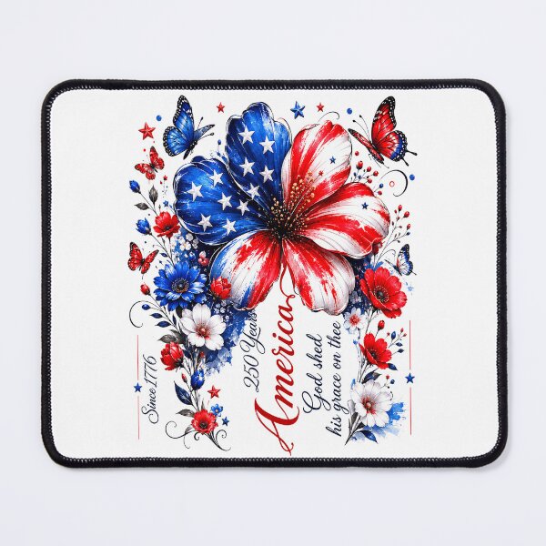 Item preview, God Shed His Grace On Thee 250 Years of America Flower designed and sold by elongatedjazz.