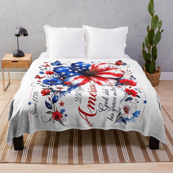Item preview, God Shed His Grace On Thee 250 Years of America Flower designed and sold by elongatedjazz.