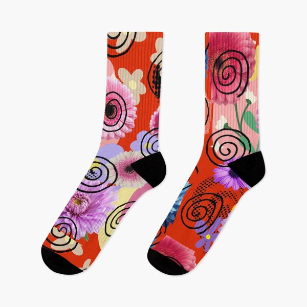 Item preview, Abstract color Retro, Flowers print designed and sold by Colorfuly.