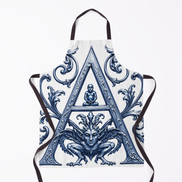 Item preview, Baroque Nickel Blue Medieval Initial A designed and sold by bolguzart.