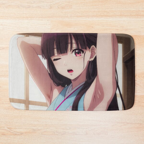 Item preview, Miyo Saimori My Happy Marriage Blue Kimono Floral Smile designed and sold by 108Recordings.