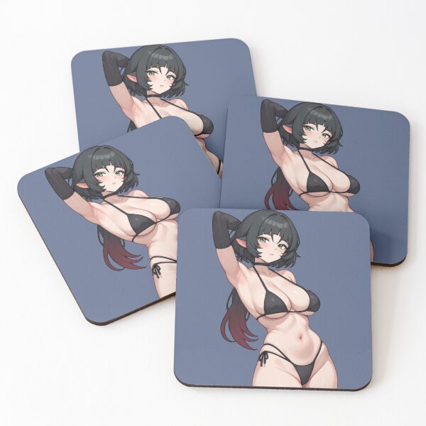 Item preview, Jane Doe ZZZ Mouse Girl Black Bikini Anime Art designed and sold by Jimakmo.