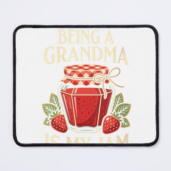 Item preview, Women's Being A Grandma is My Jam Cute Grandmother Mothers Day V-Neck T-Shirt designed and sold by JJLetterDesigns.
