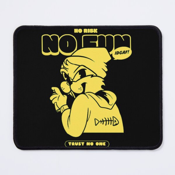 Item preview, No Risk No Fun Skater Cat Graffiti designed and sold by GenZFashion000.