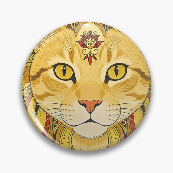 Item preview, Sacred Geometry Cat | Intricate Boho Feline Illustration designed and sold by ZafranOnline.