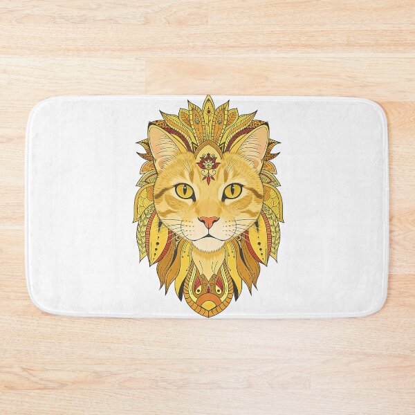 Item preview, Sacred Geometry Cat | Intricate Boho Feline Illustration designed and sold by ZafranOnline.