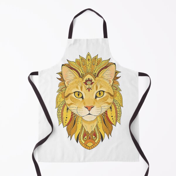 Item preview, Sacred Geometry Cat | Intricate Boho Feline Illustration designed and sold by ZafranOnline.