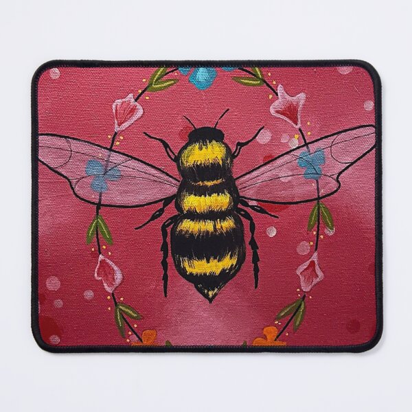 Item preview, Whimsical Bee and Floral Bloom designed and sold by ArtistsAtticWI.