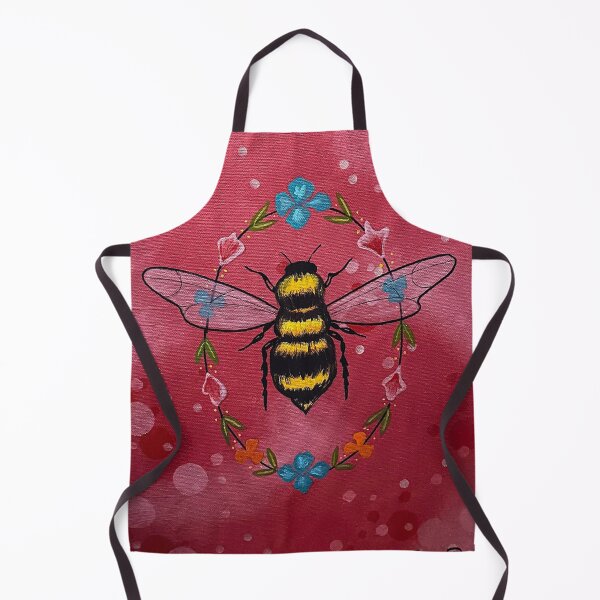 Item preview, Whimsical Bee and Floral Bloom designed and sold by ArtistsAtticWI.