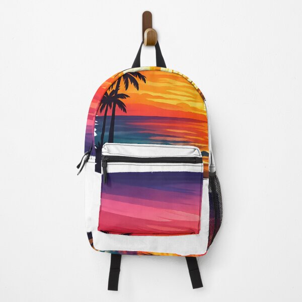 Item preview, Beach Sunset Palm Trees Golden Sky designed and sold by Byte-shirt.