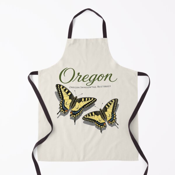 Item preview, Oregon Swallowtail Butterfly Retro State Poster designed and sold by The-Drip-Studio.