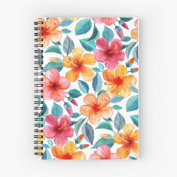 Item preview, Colorful Watercolor Hibiscus on Clean White designed and sold by micklyn.
