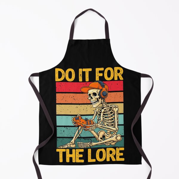 Item preview, Funny Skeleton Retro Gamer - Do It For The Lore designed and sold by legendaryskins.