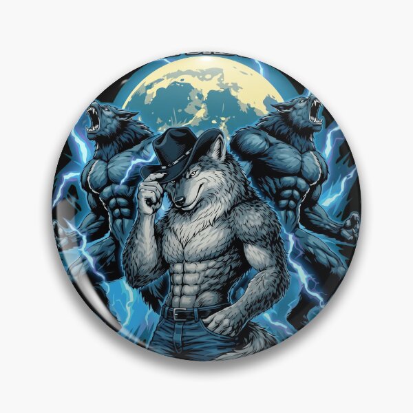 Item preview, Retro Muscular Cowboy Werewolf Whatever Daddy Wants designed and sold by Vermanartist.