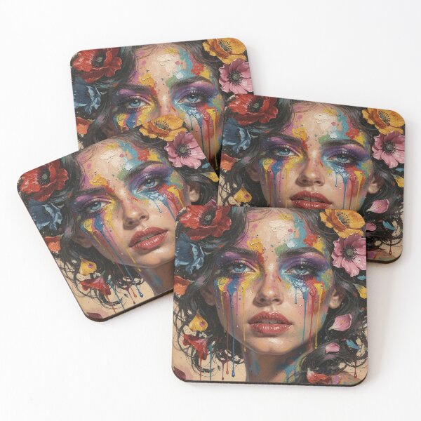 Item preview, Ornate Painterly Impasto Beauty Portrait  designed and sold by Davidaccio Collection .