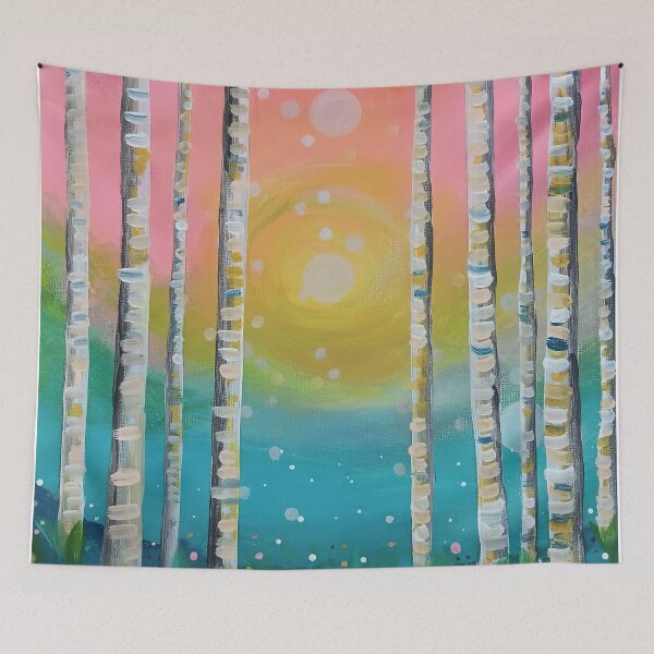 Item preview, Trippy Birches designed and sold by ArtistsAtticWI.