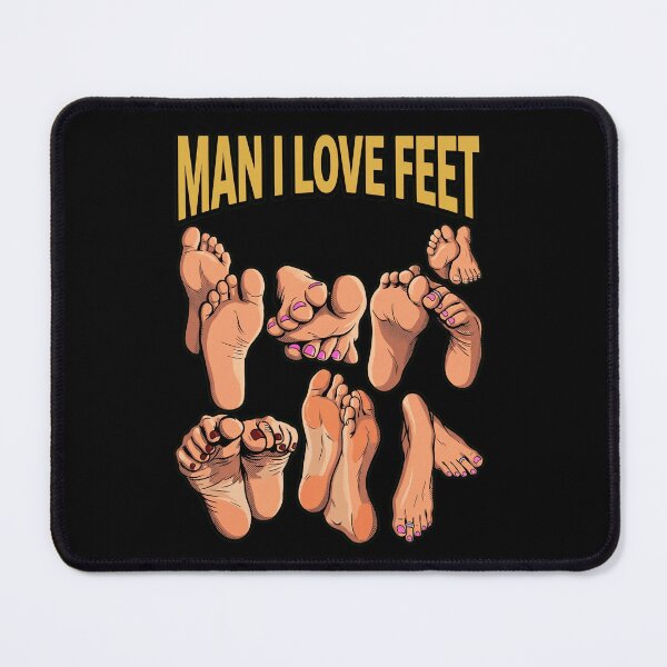 Item preview, Man I Love Feet Funny Retro Comic Pop Art Meme designed and sold by Vermanartist.