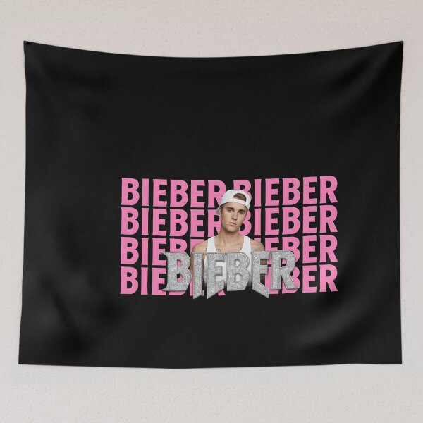 Item preview, Retro Pop Star Aesthetic Repeated Text Graphic Justin Bieber designed and sold by HUTEND.
