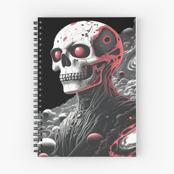 Item preview, Cosmic Red-Eyed Skull: Interstellar Space Skeleton Art designed and sold by Dark-Circuit-Haven.
