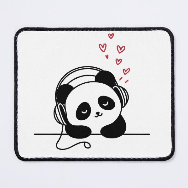 Item preview, Adorable Lo-Fi Music Panda Illustration designed and sold by Radhamadhaba Pattachitra Vibes”.